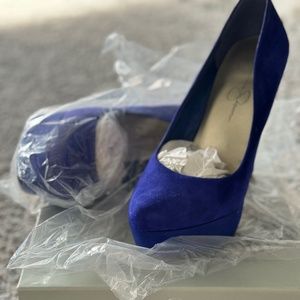 Elegant Blue Women's Heels